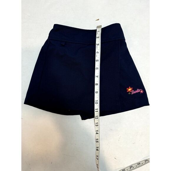 Vintage 2000 Y2K Barbie Embroidered Skort Navy Blue - Girls Size 5 - Picture 5 of 9